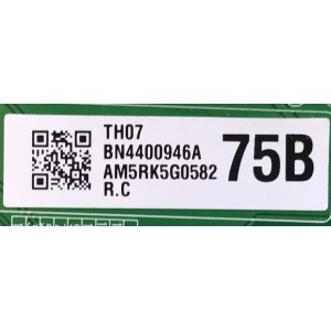 LED DRIVER PARA TV SAMSUNG ORIGINAL / NUMERO DE PARTE BN44-00946A / L75S9NBQ_NHS / BN4400946A / AM5RK5G0582 / PANEL CY-TN075FLAV4H / MODELO QN75Q9FNAFXZA